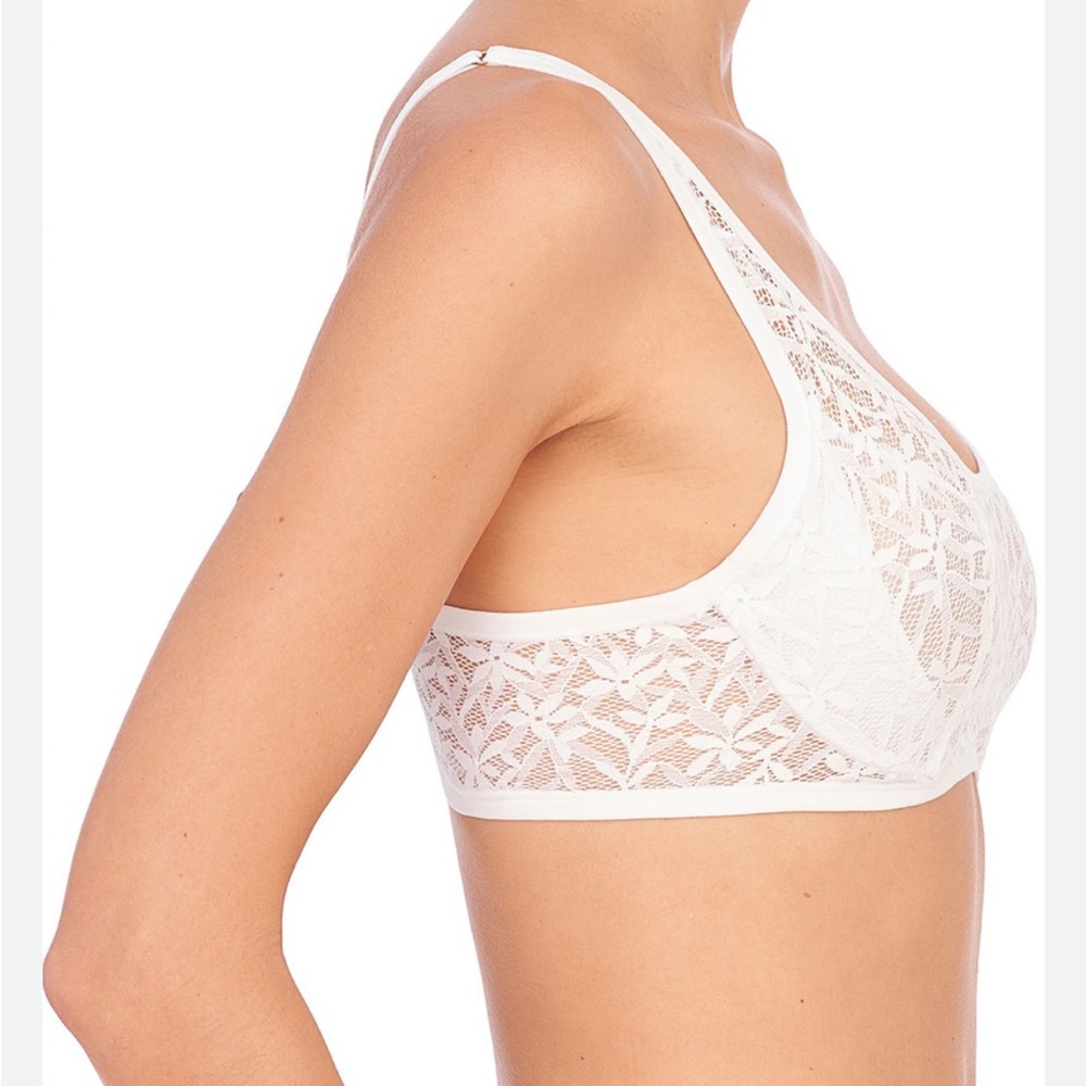 Natori underwire lace white Bra size 32B NWOT